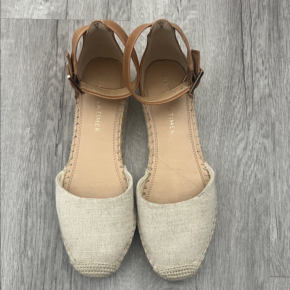 Gibson Latimer: Cream and Tan Espadrilles